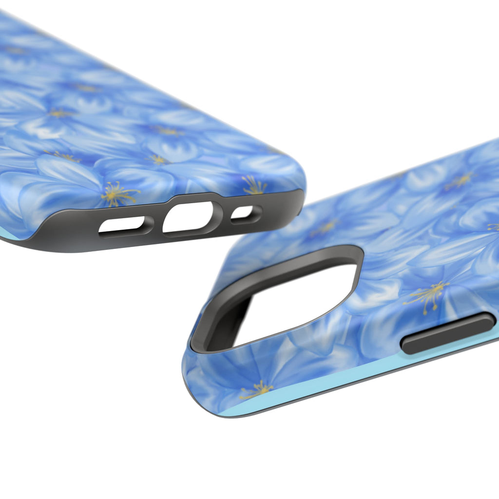 Blue Floral VOXY - Magnetic Impact-Resistant