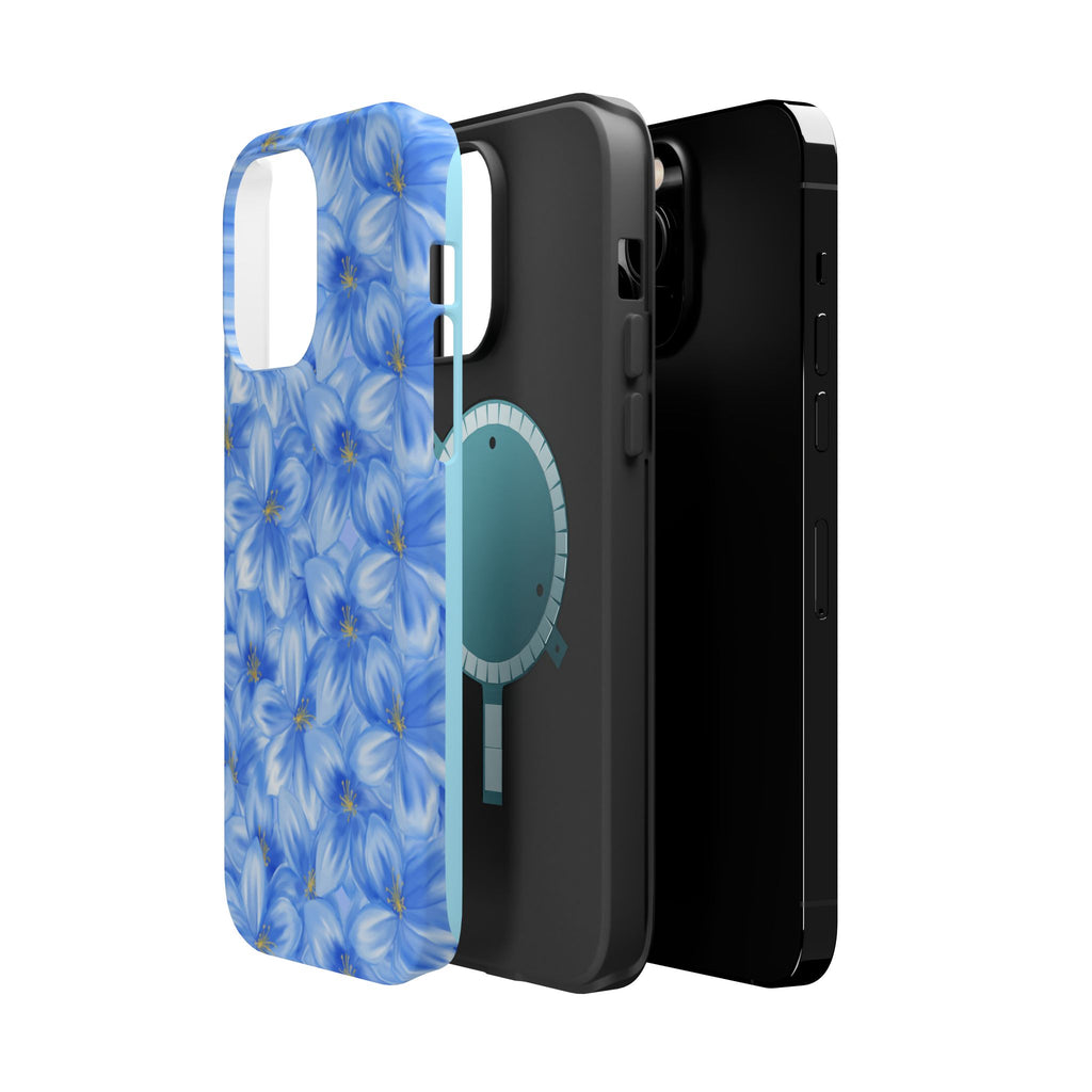 Blue Floral VOXY - Magnetic Impact-Resistant