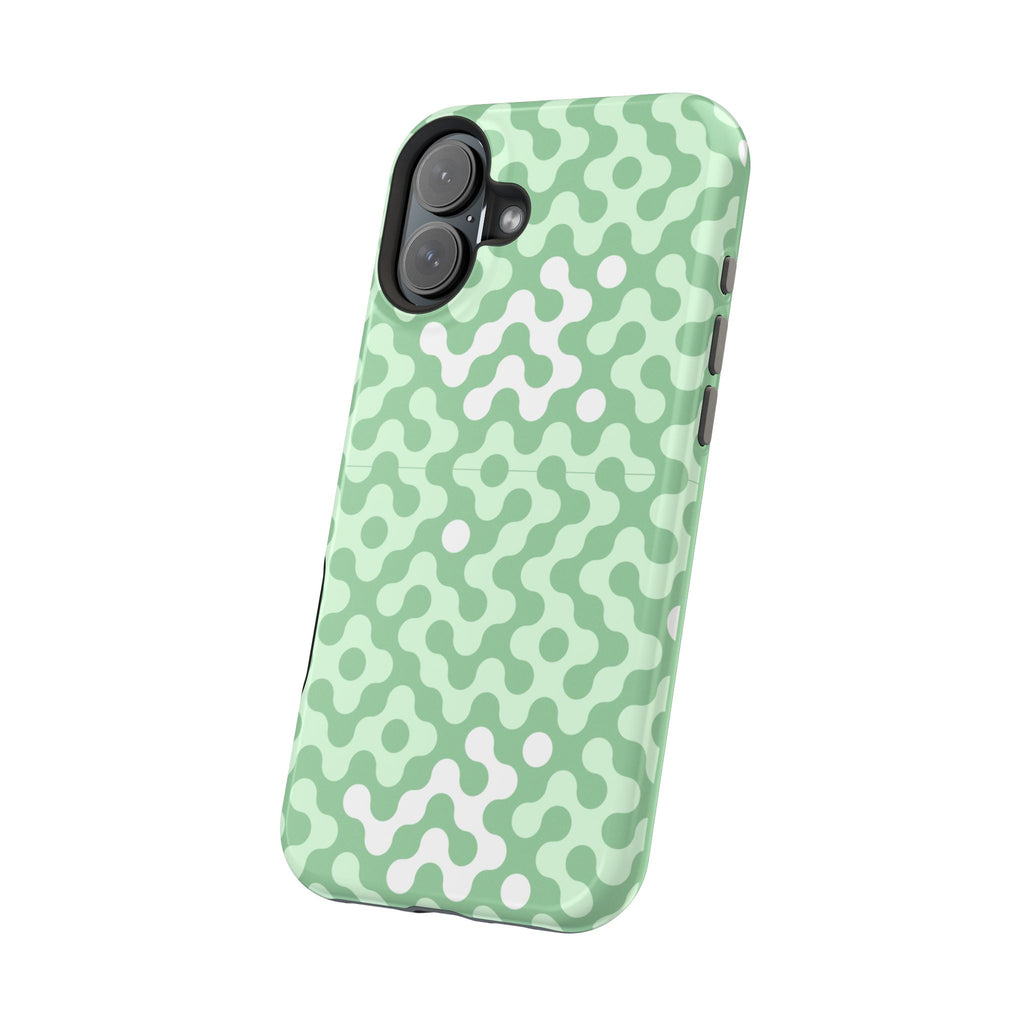 Mint Abstract Camouflage VOXY— Magnetic Impact-Resistant
