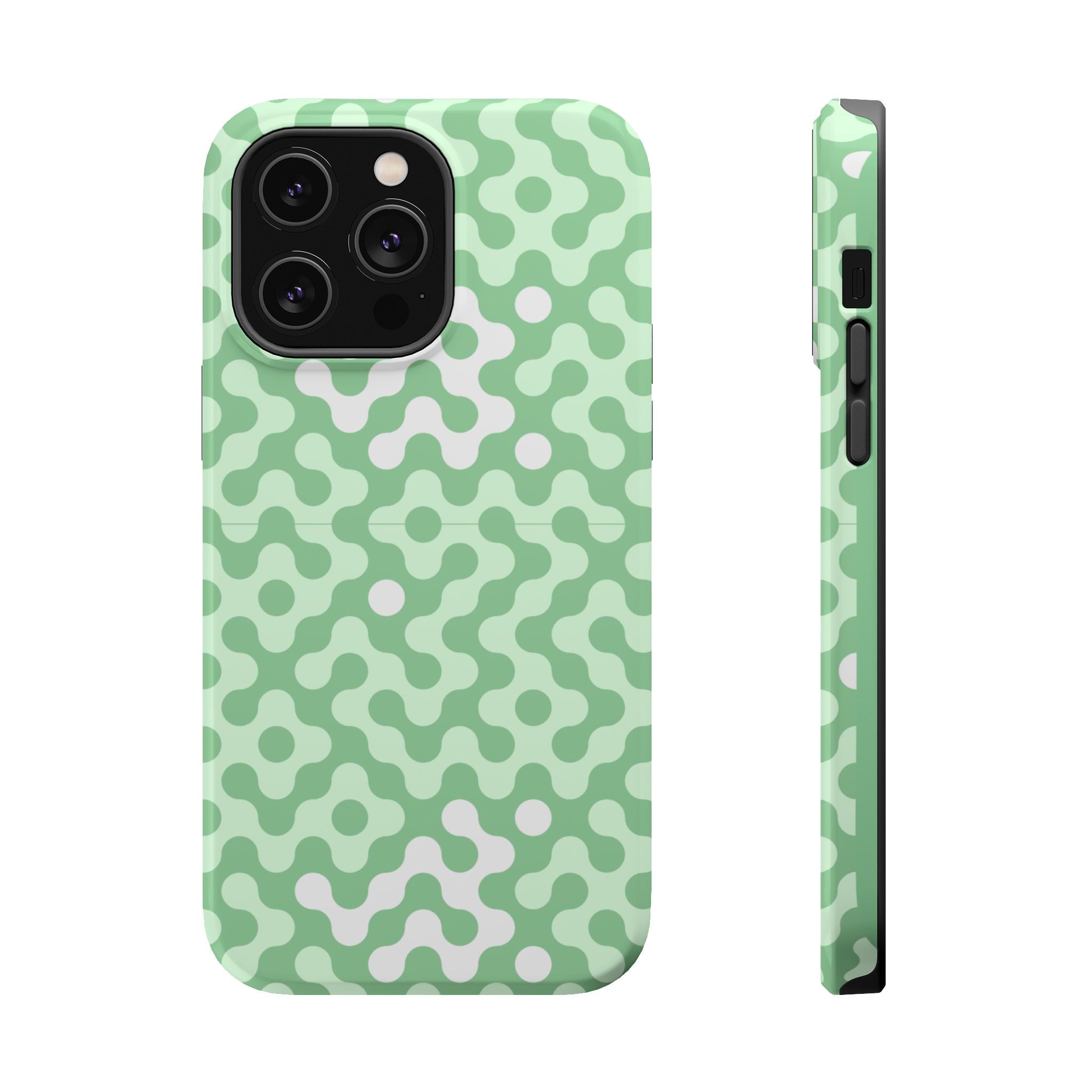 Mint Abstract Camouflage VOXY— Magnetic Impact-Resistant