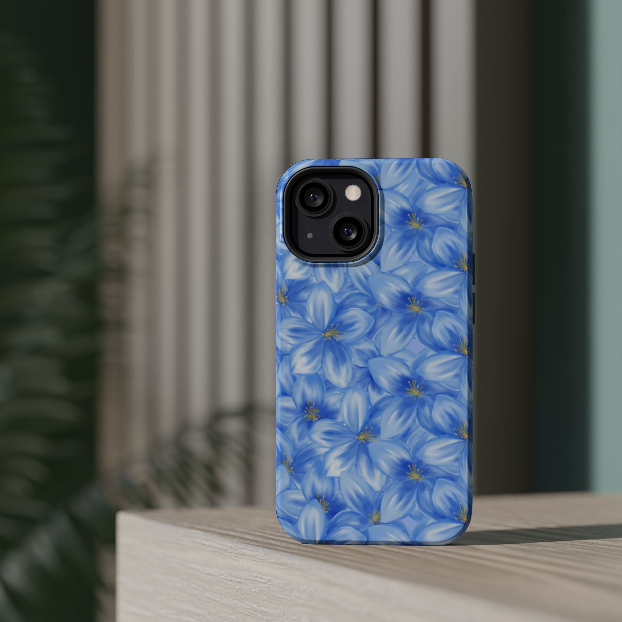Blue Floral VOXY - Magnetic Impact-Resistant