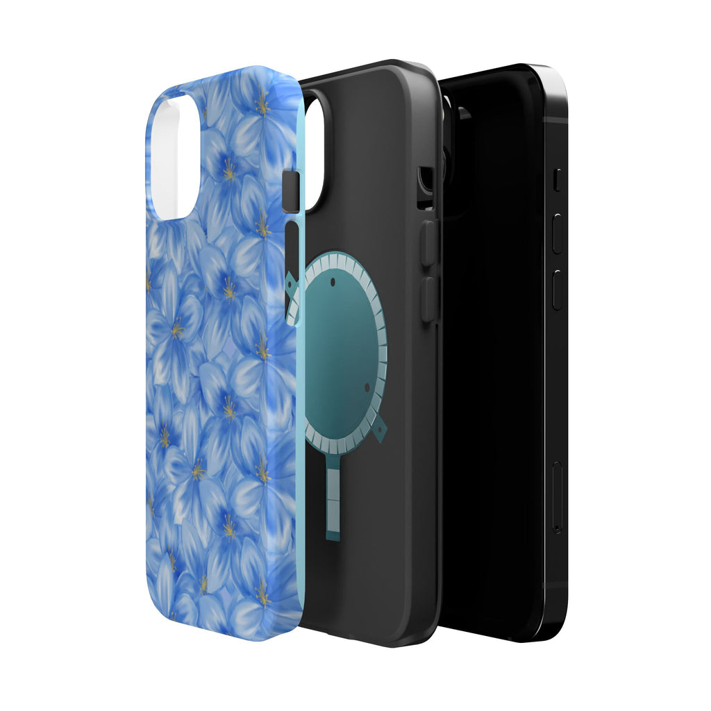 Blue Floral VOXY - Magnetic Impact-Resistant