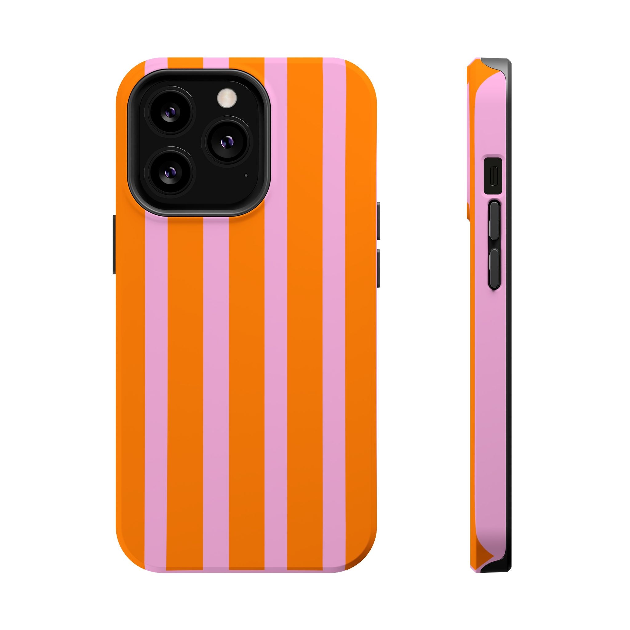 Orange & Pink Bold Stripe VOXY - Magnetic Impact-Resistant