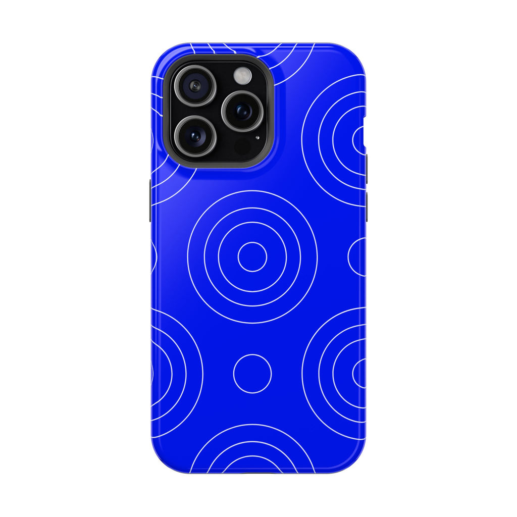 Blue Concentric Circles VOXY  — Magnetic Impact-Resistant