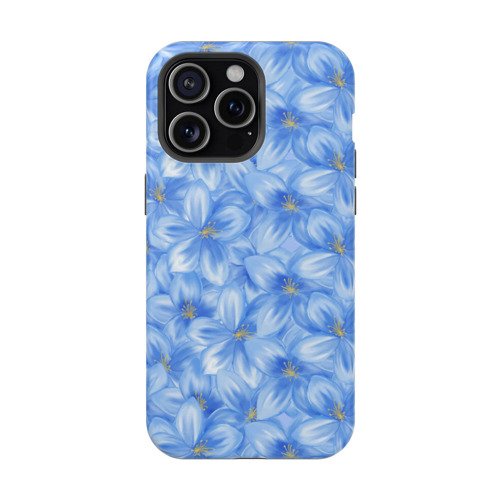 Blue Floral VOXY - Magnetic Impact-Resistant