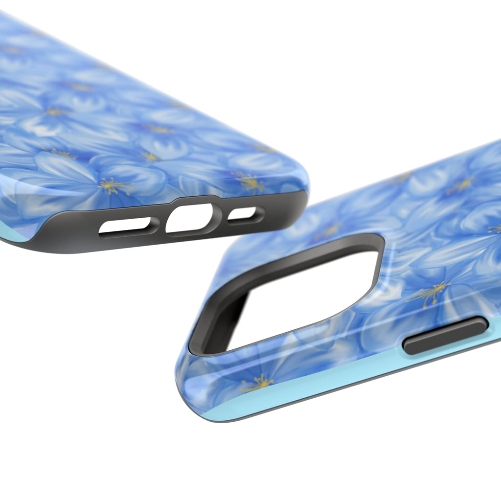 Blue Floral VOXY - Magnetic Impact-Resistant
