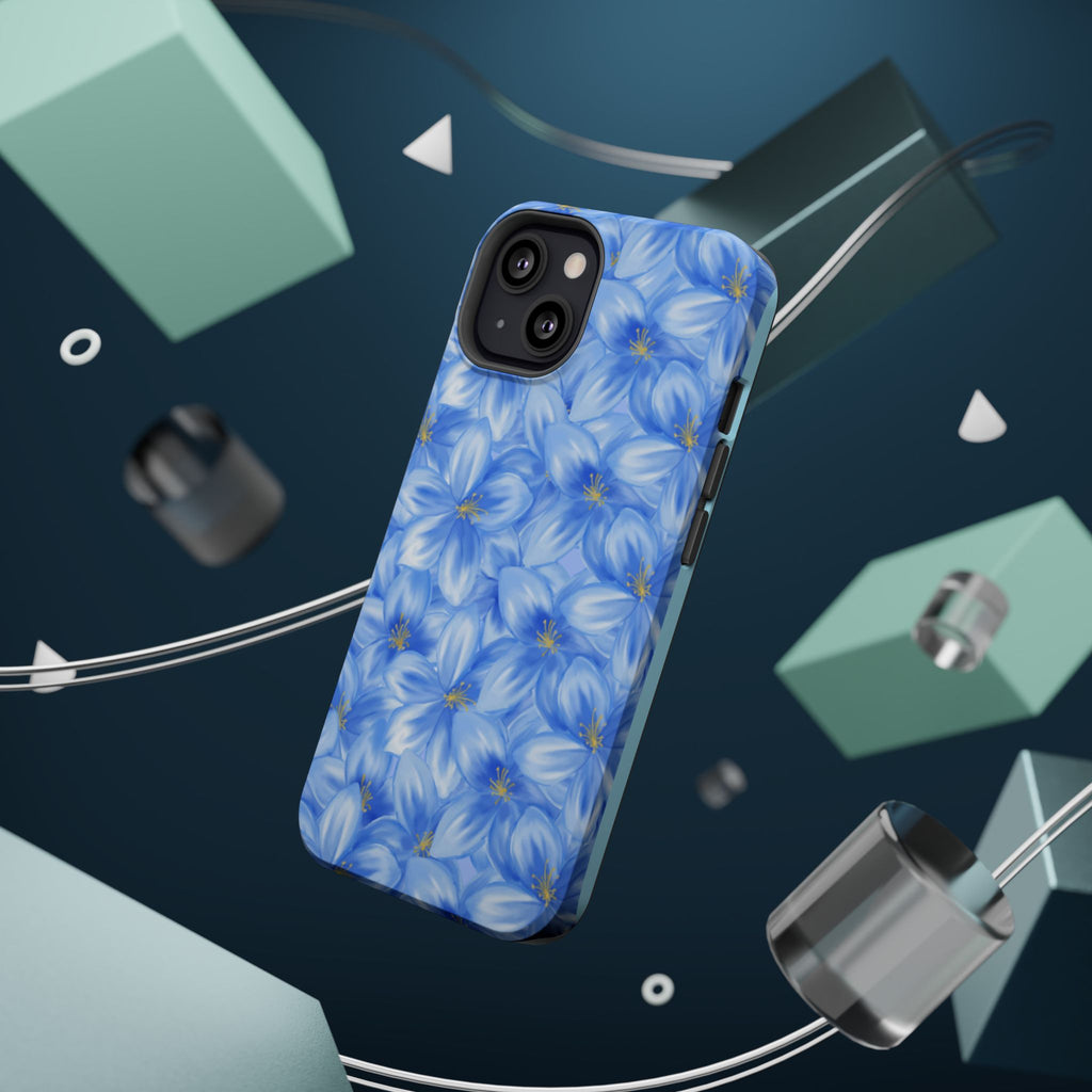 Blue Floral VOXY - Magnetic Impact-Resistant