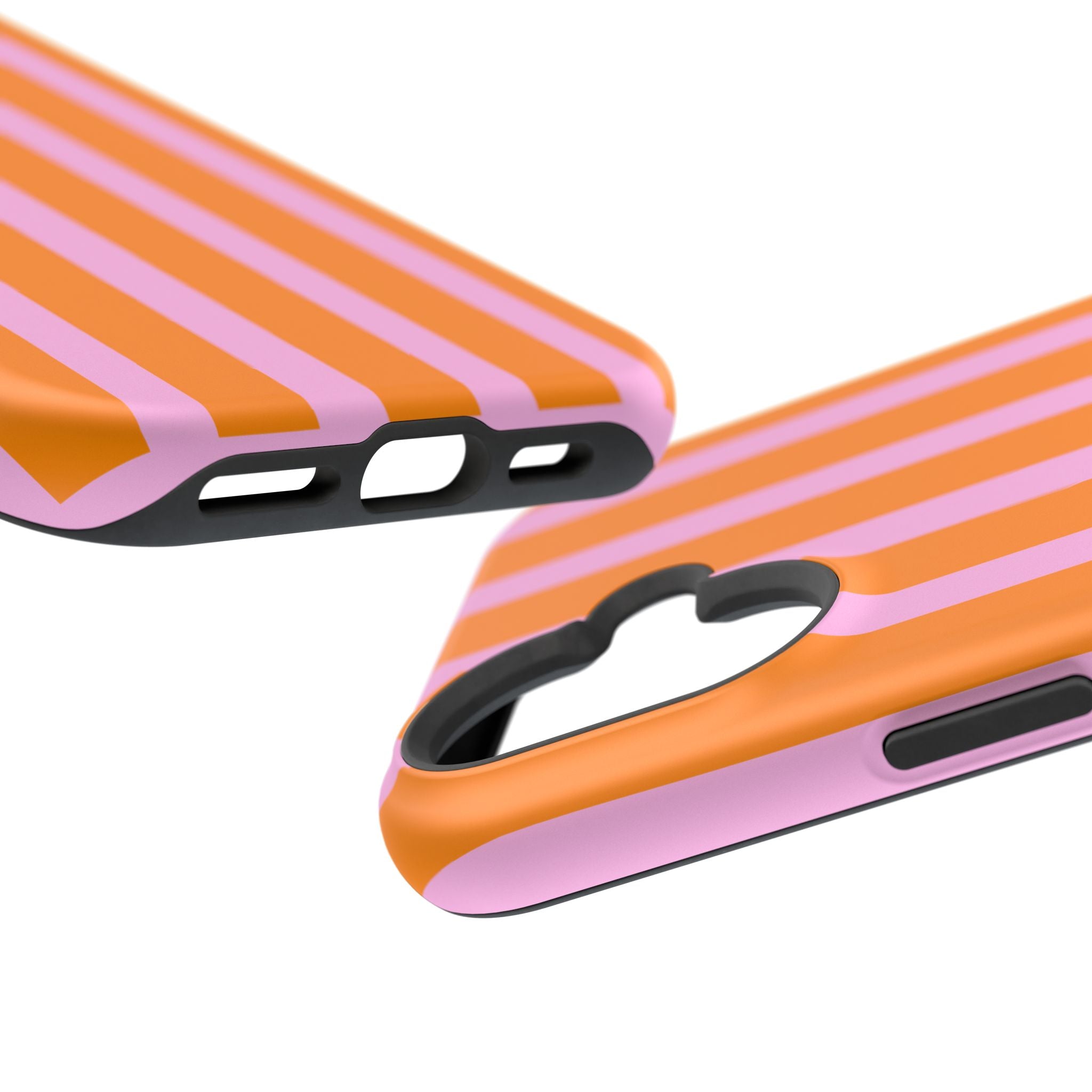 Orange & Pink Bold Stripe VOXY - Magnetic Impact-Resistant