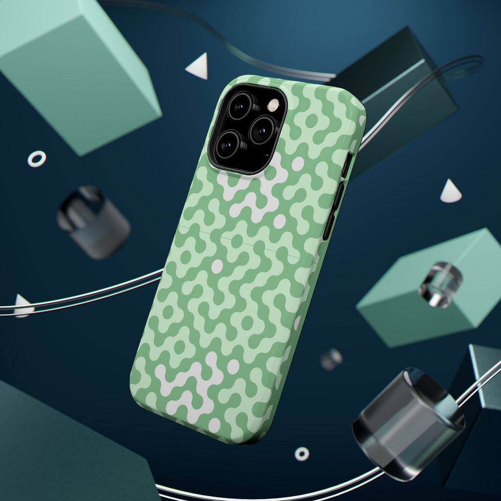 Mint Abstract Camouflage VOXY— Magnetic Impact-Resistant