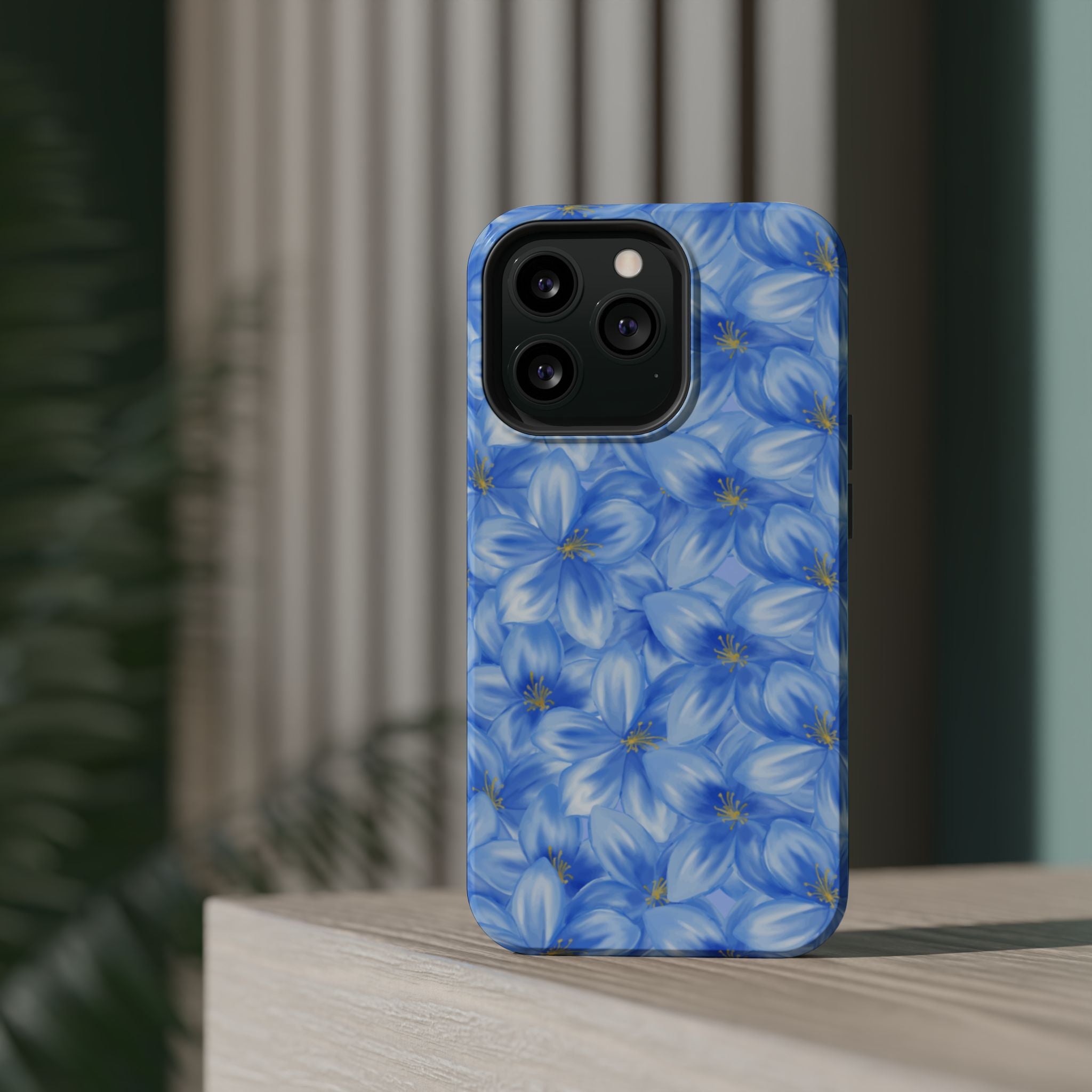 Blue Floral VOXY - Magnetic Impact-Resistant