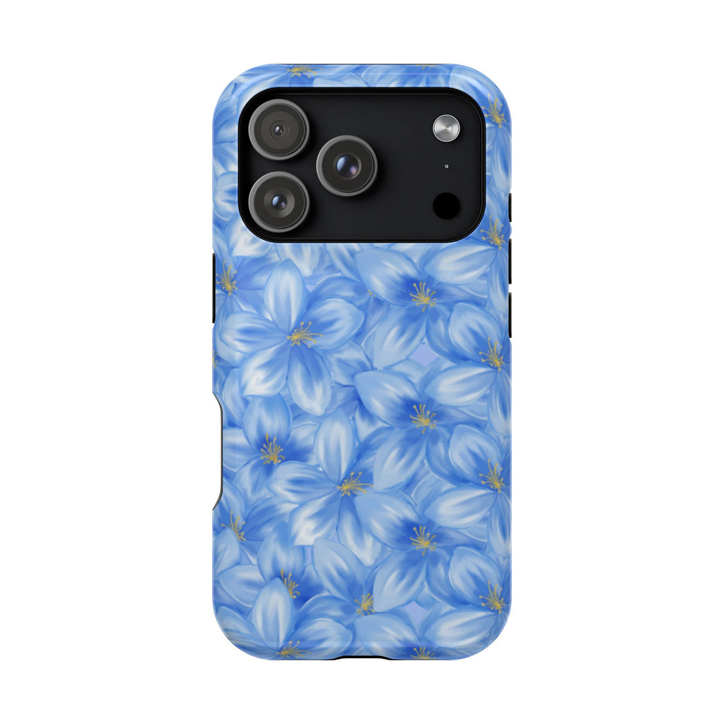 Blue Floral VOXY - Magnetic Impact-Resistant