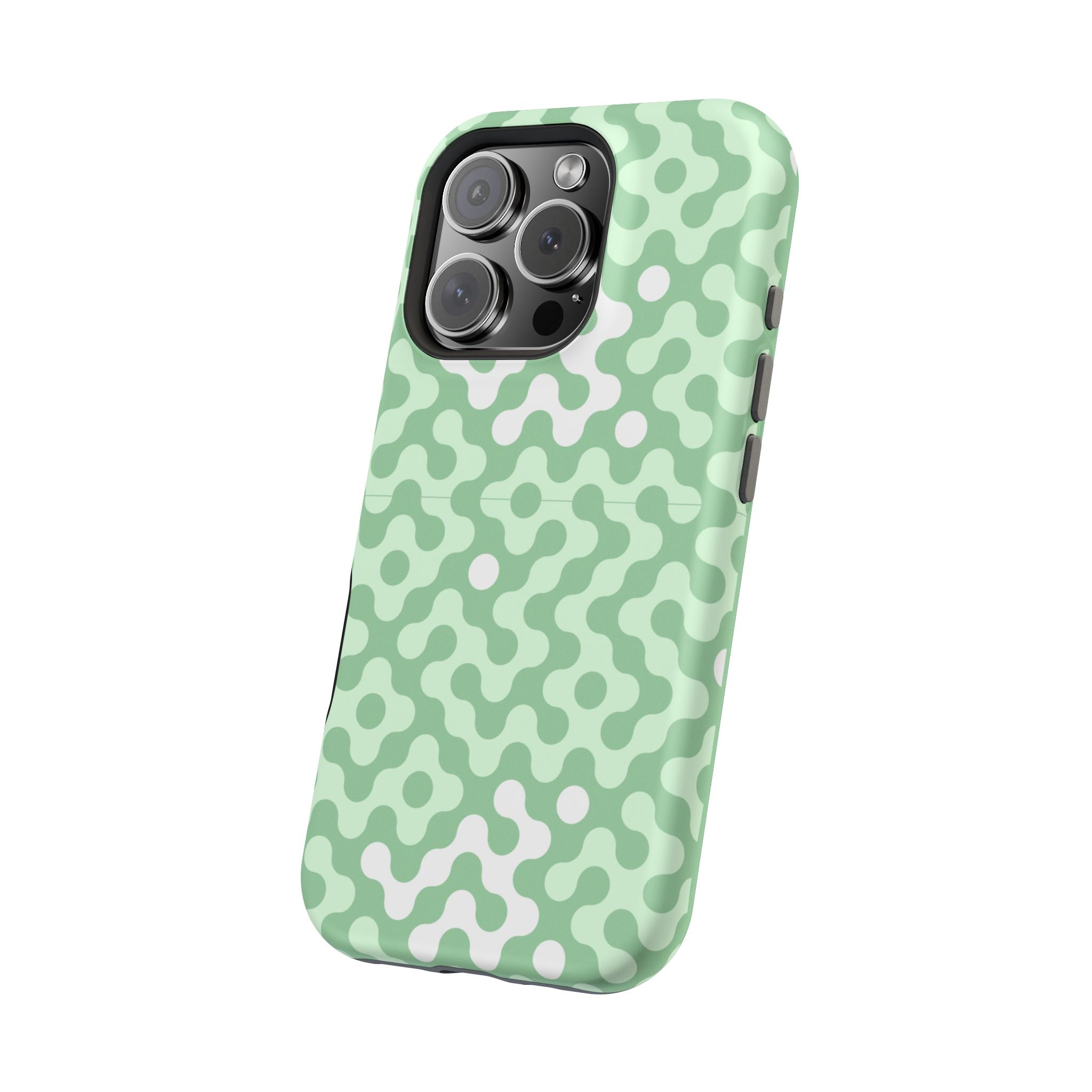 Mint Abstract Camouflage VOXY— Magnetic Impact-Resistant
