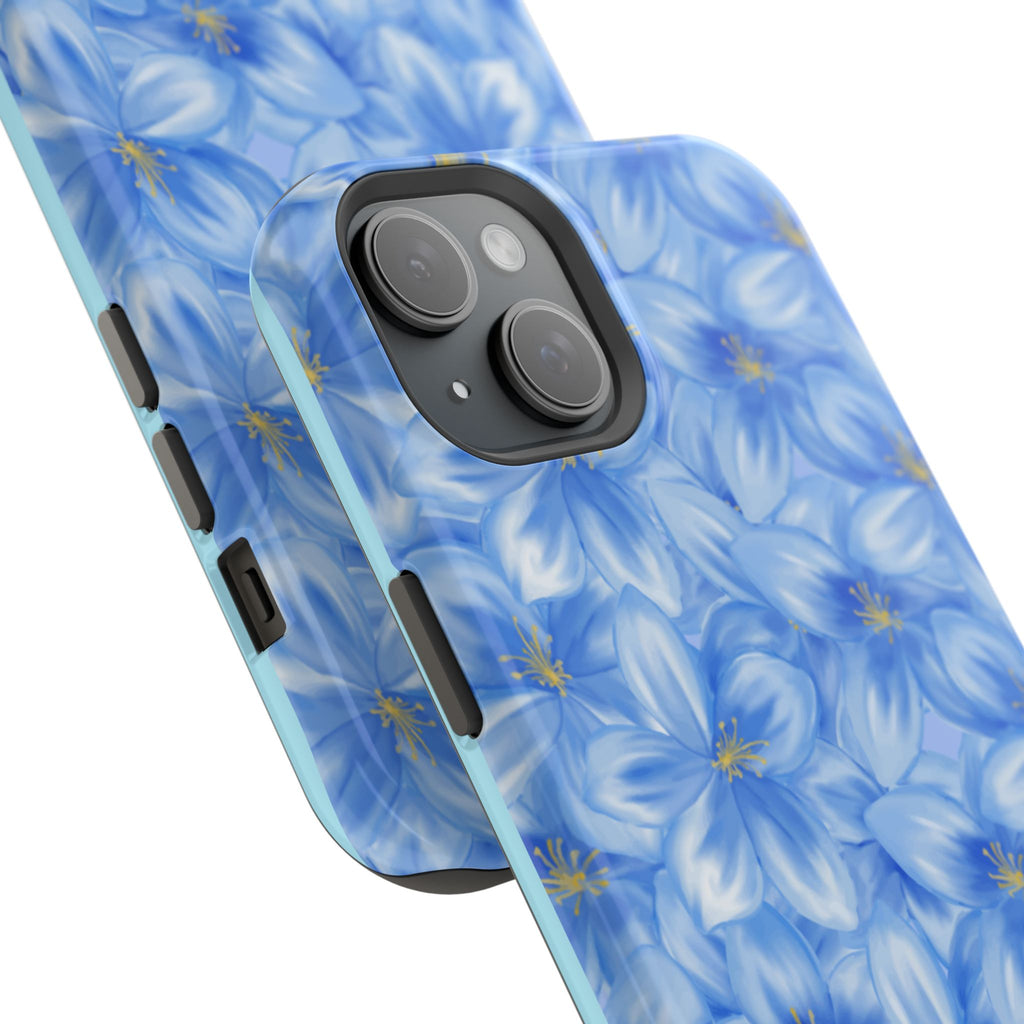 Blue Floral VOXY - Magnetic Impact-Resistant