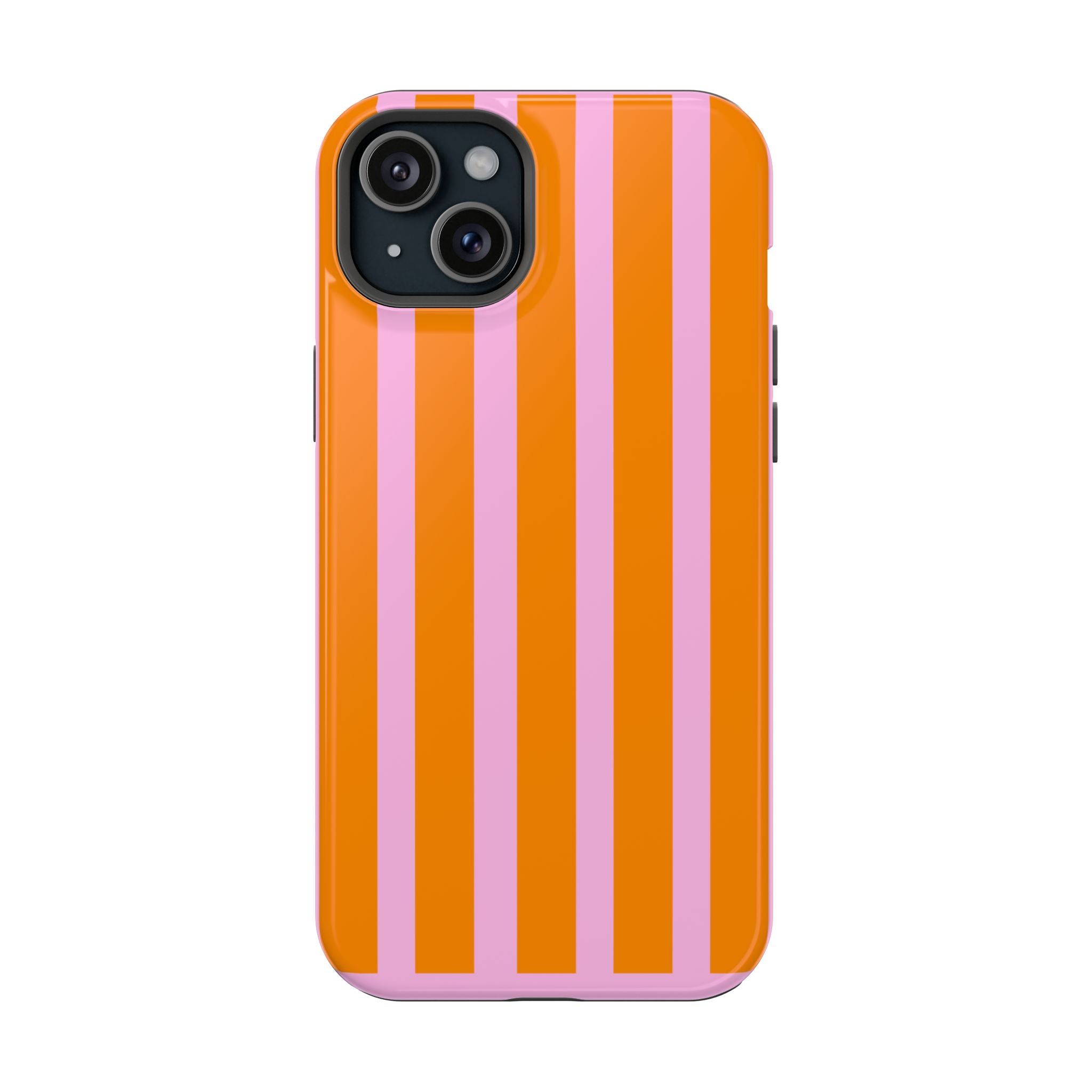Orange & Pink Bold Stripe VOXY - Magnetic Impact-Resistant