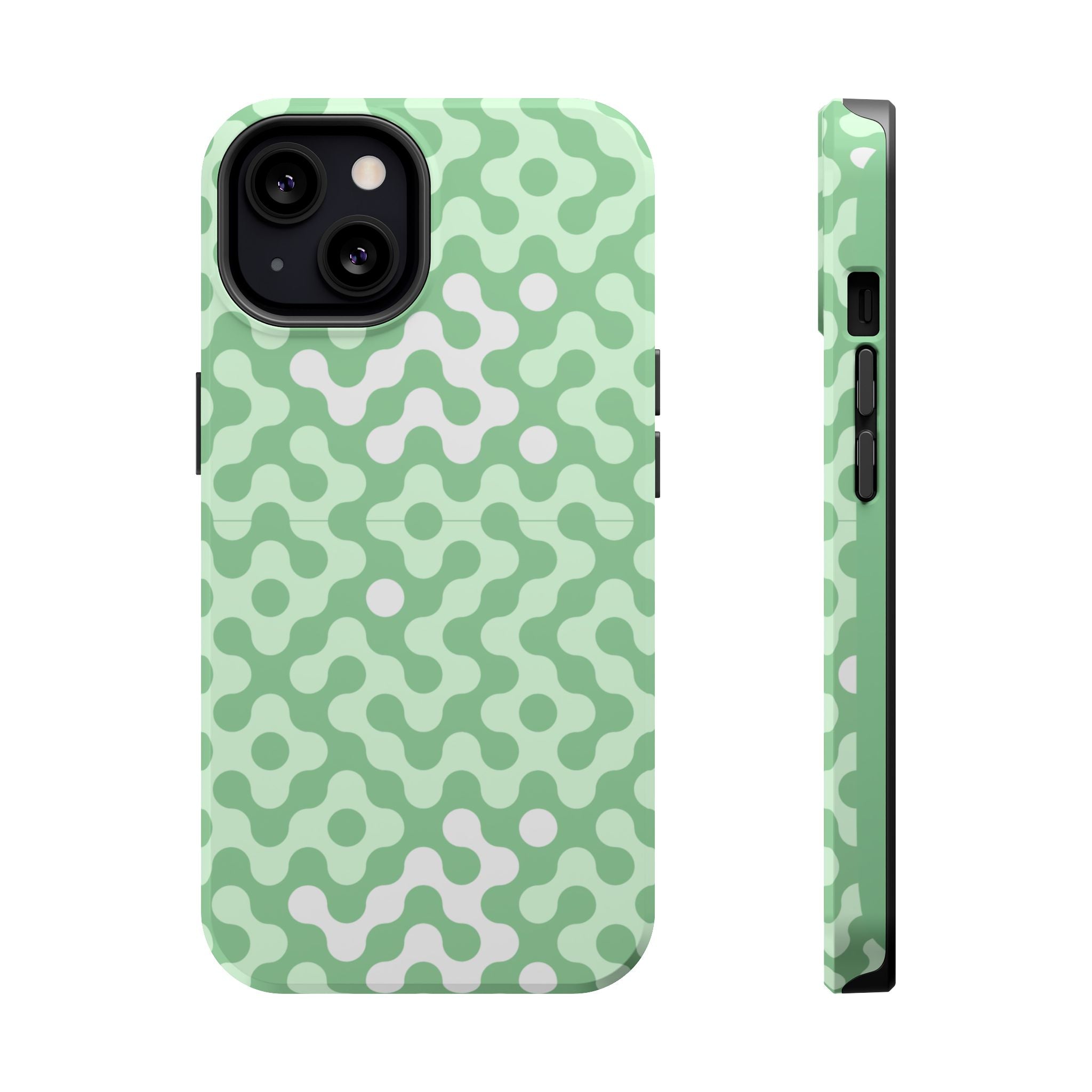 Mint Abstract Camouflage VOXY— Magnetic Impact-Resistant