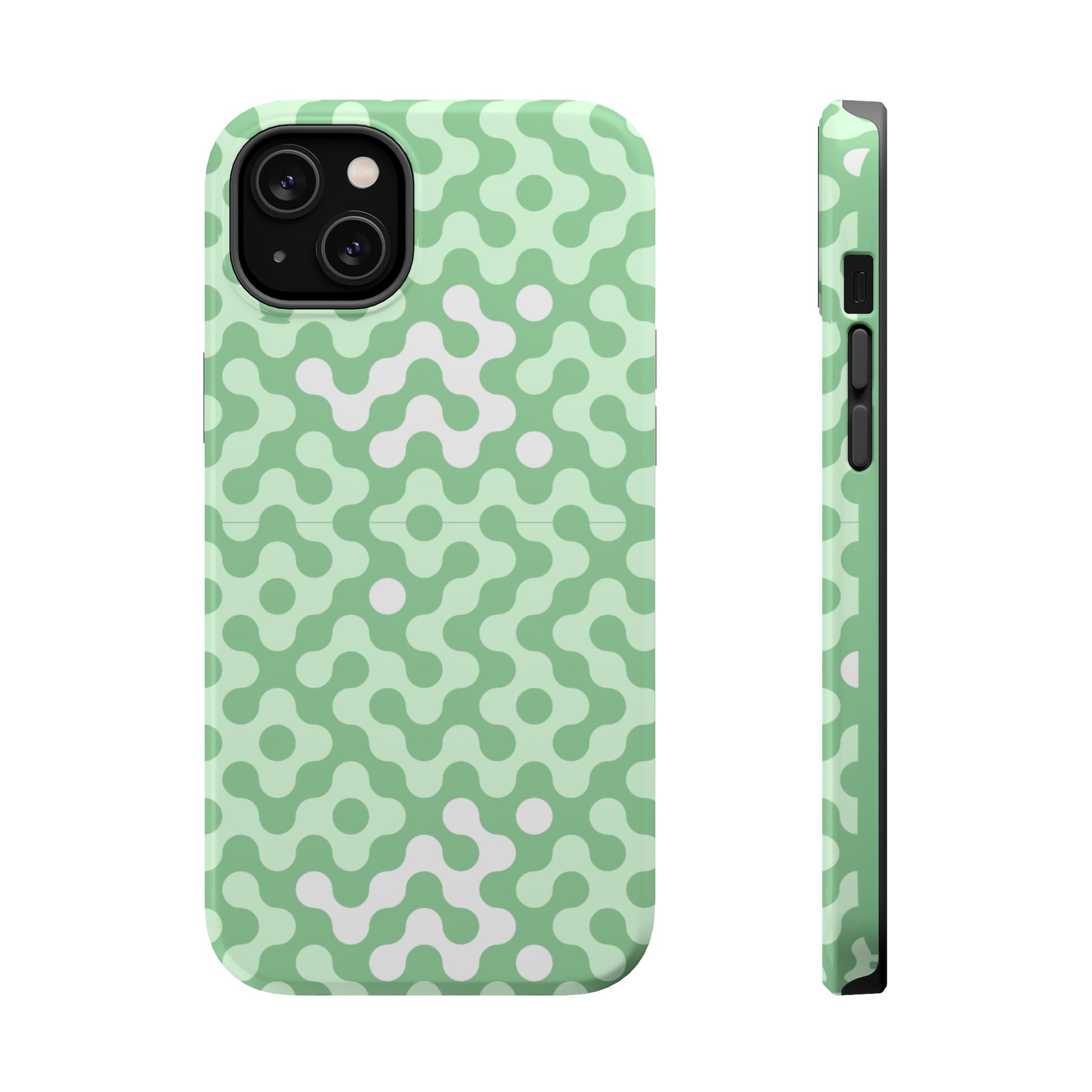 Mint Abstract Camouflage VOXY— Magnetic Impact-Resistant