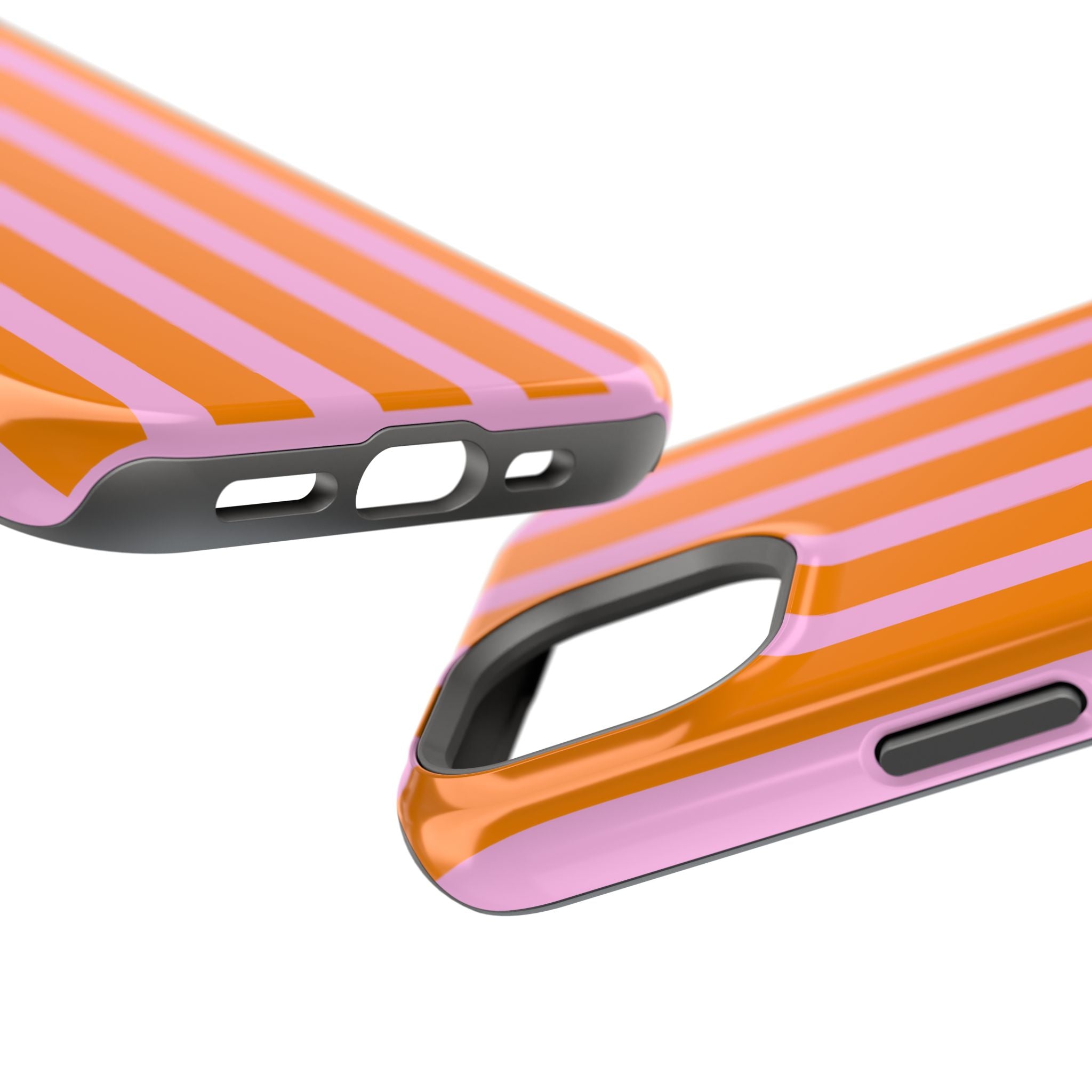 Orange & Pink Bold Stripe VOXY - Magnetic Impact-Resistant