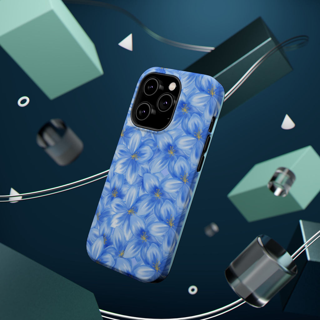 Blue Floral VOXY - Magnetic Impact-Resistant