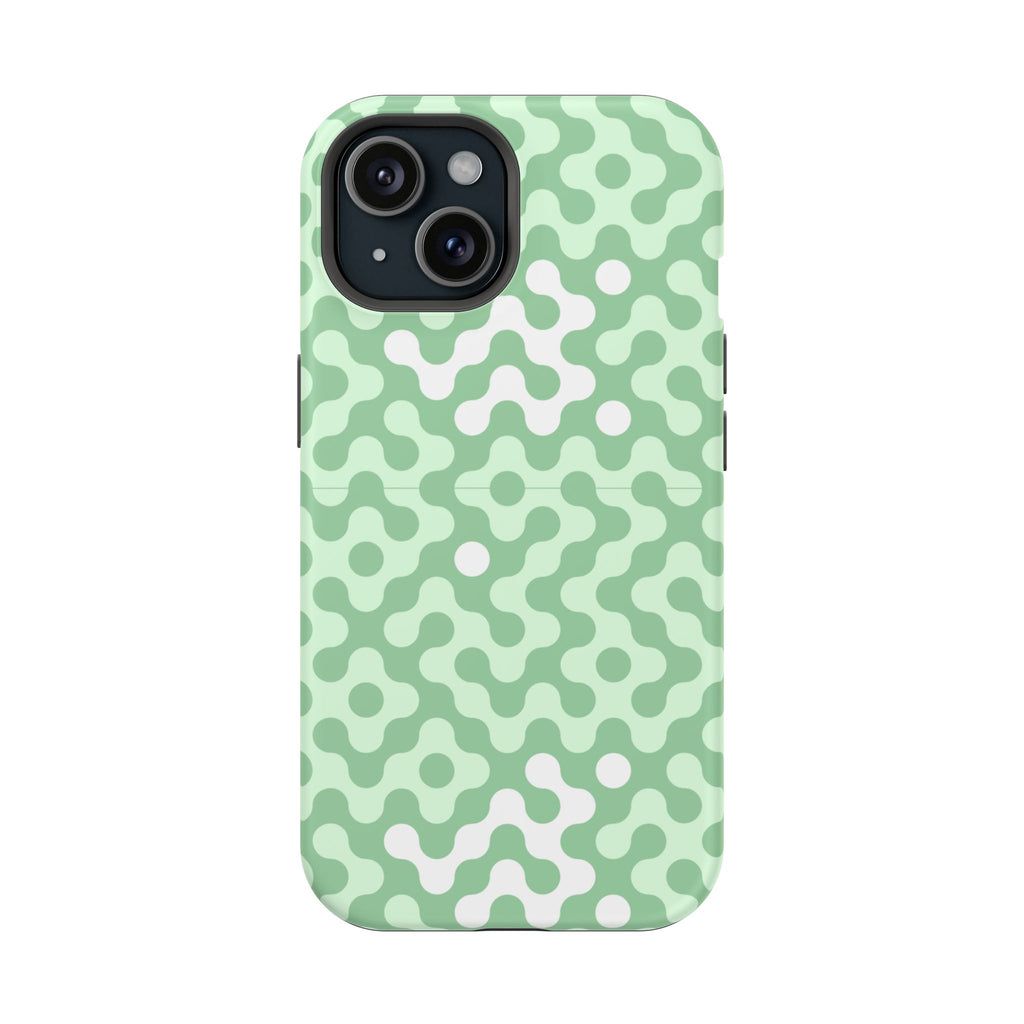 Mint Abstract Camouflage VOXY— Magnetic Impact-Resistant