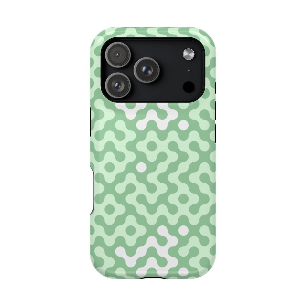 Mint Abstract Camouflage VOXY— Magnetic Impact-Resistant