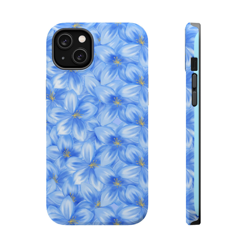 Blue Floral VOXY - Magnetic Impact-Resistant