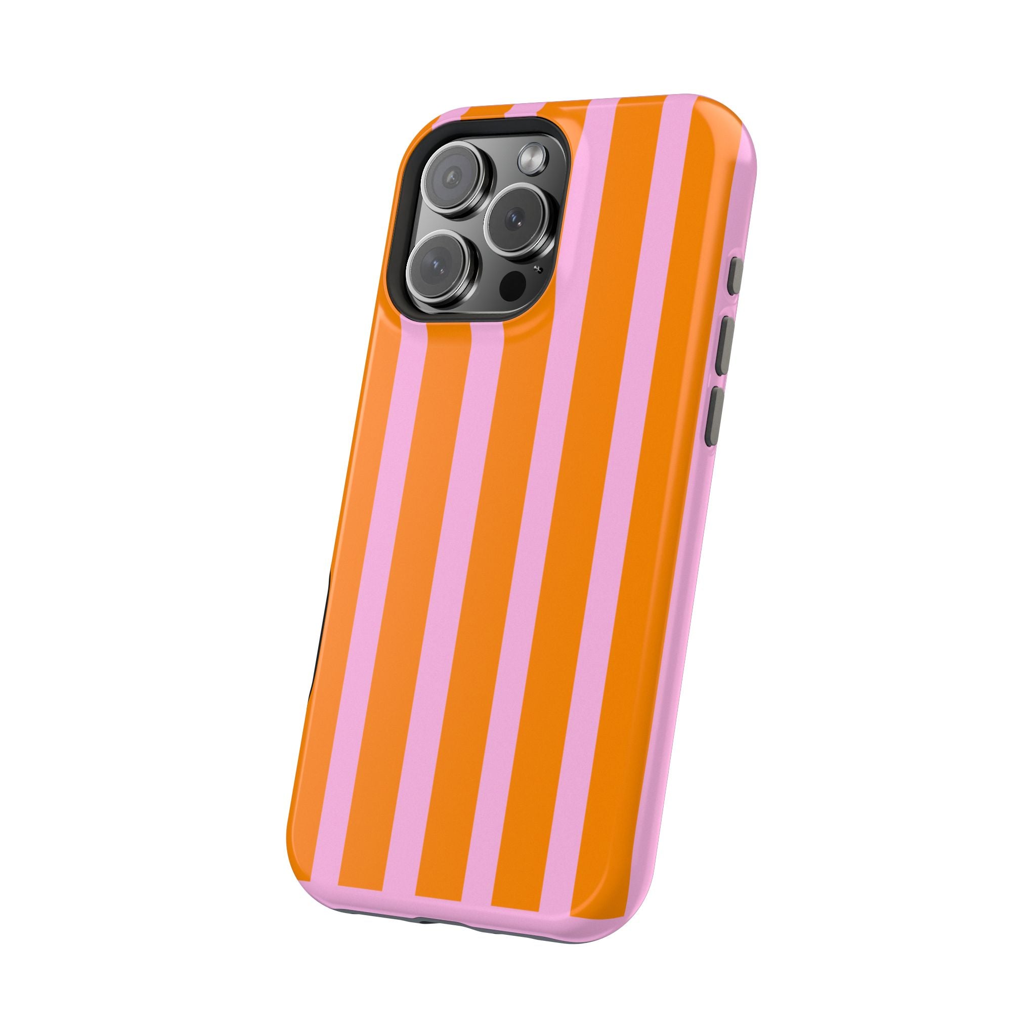 Orange & Pink Bold Stripe VOXY - Magnetic Impact-Resistant