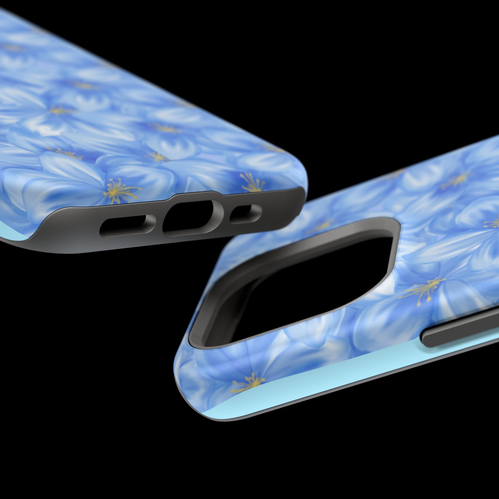 Blue Floral VOXY - Magnetic Impact-Resistant