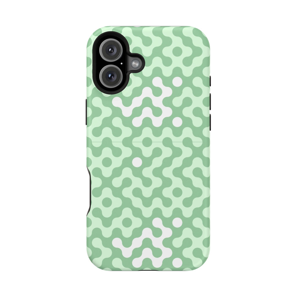 Mint Abstract Camouflage VOXY— Magnetic Impact-Resistant