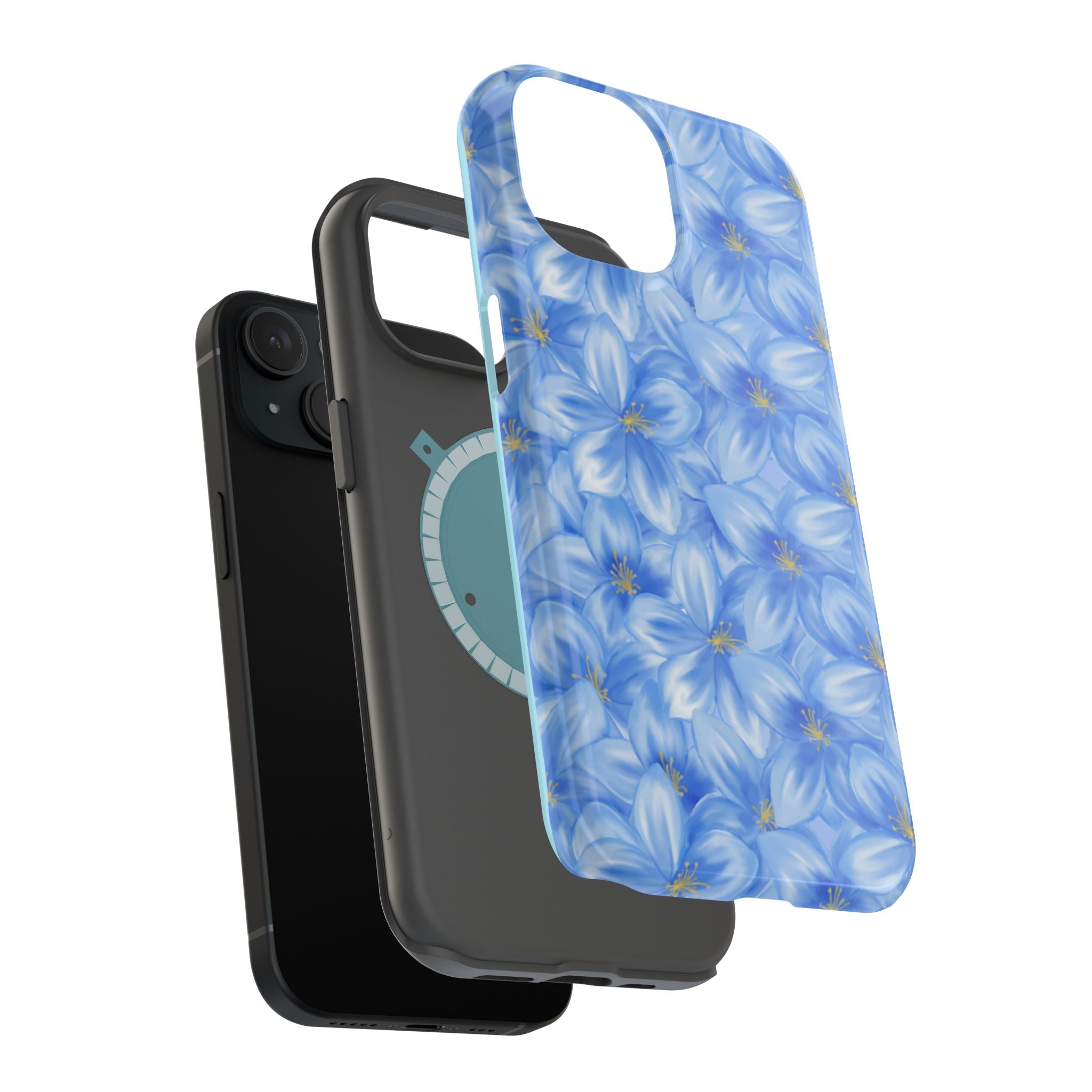 Blue Floral VOXY - Magnetic Impact-Resistant