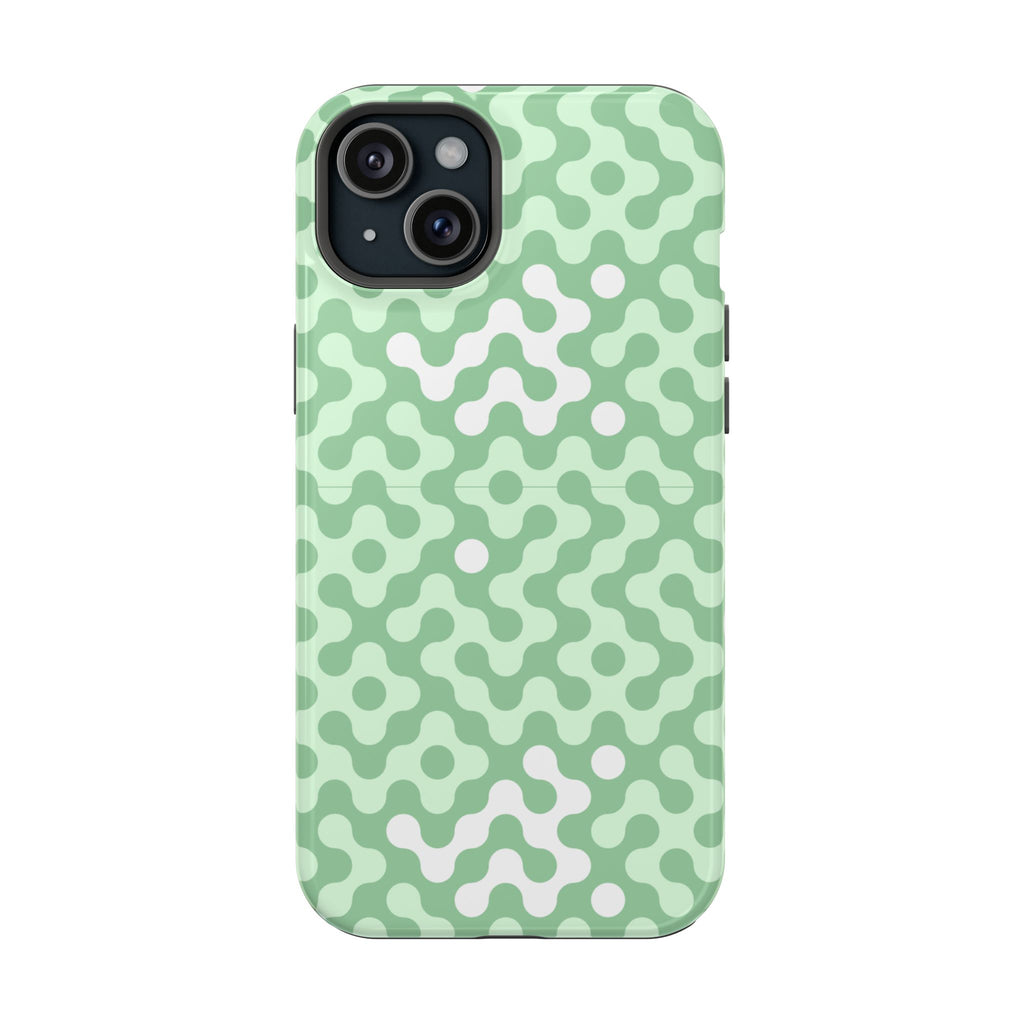 Mint Abstract Camouflage VOXY— Magnetic Impact-Resistant