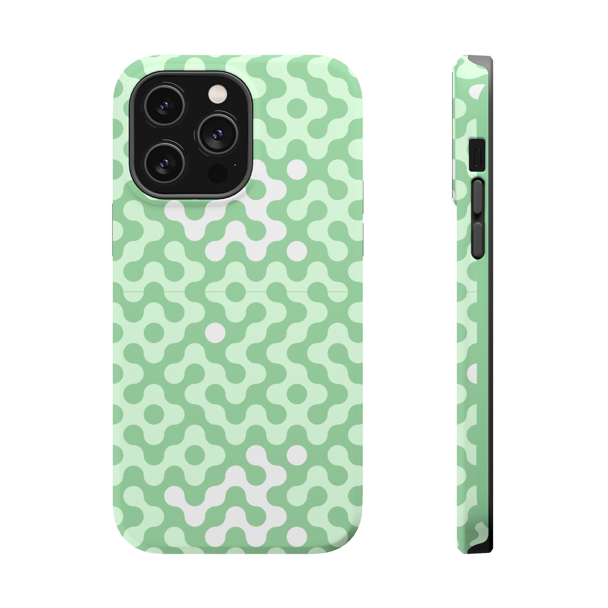 Mint Abstract Camouflage VOXY— Magnetic Impact-Resistant