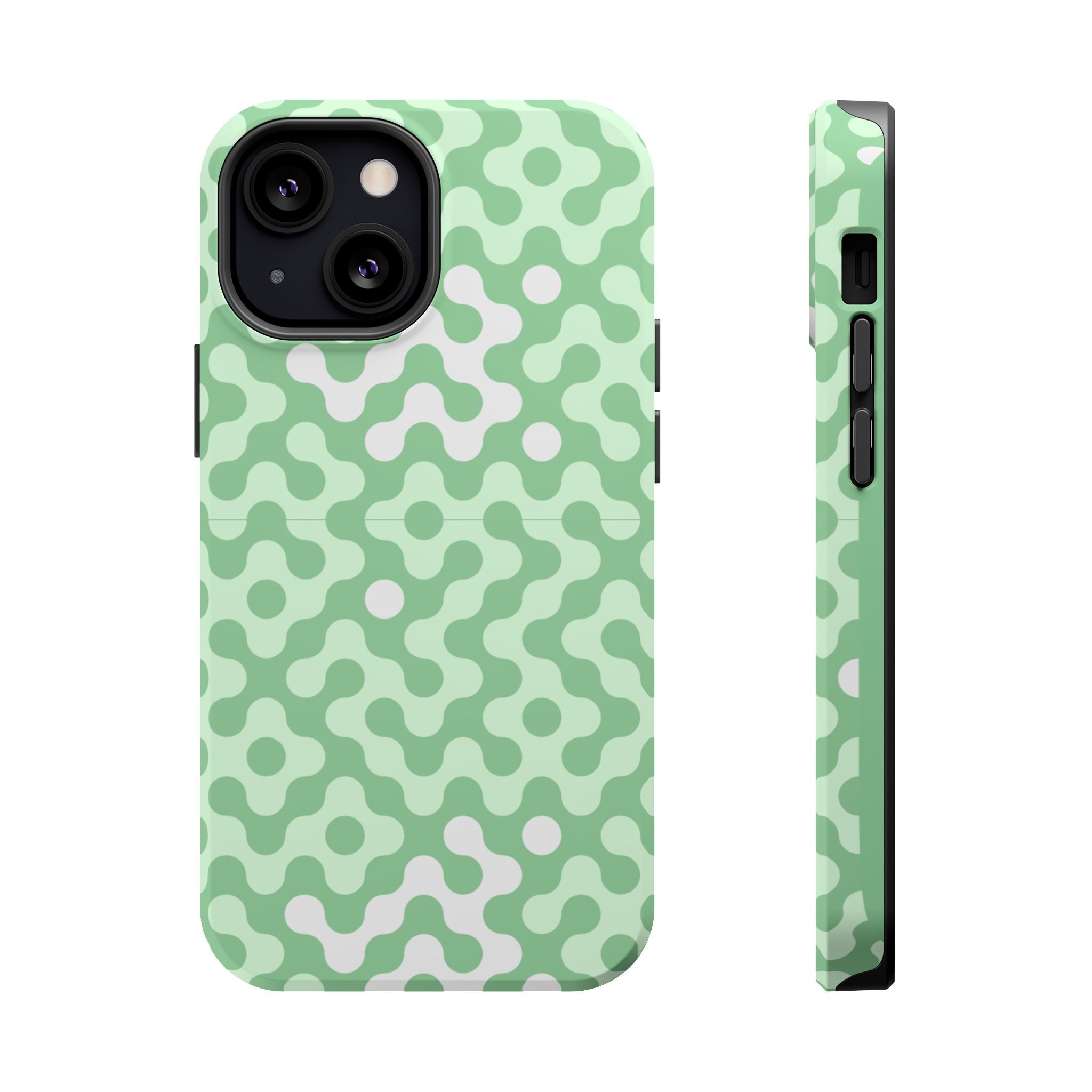 Mint Abstract Camouflage VOXY— Magnetic Impact-Resistant