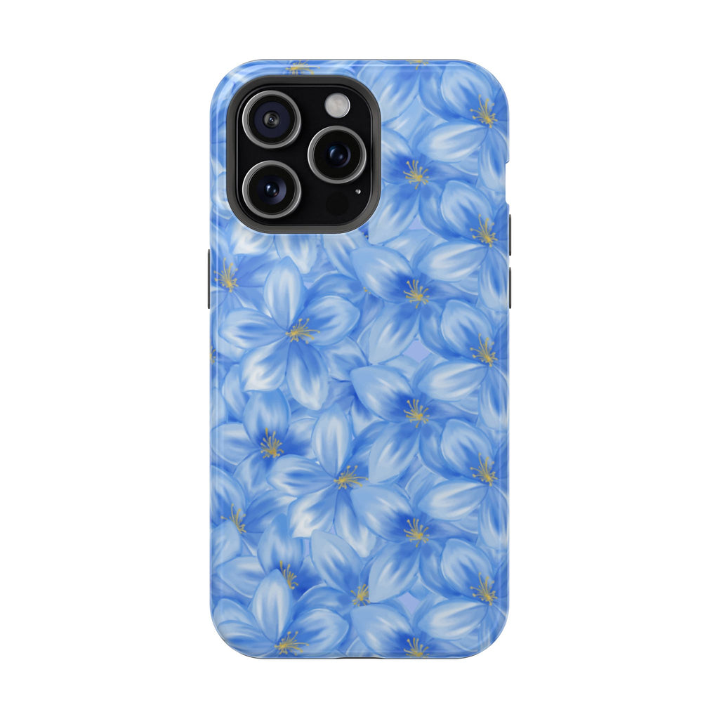 Blue Floral VOXY - Magnetic Impact-Resistant