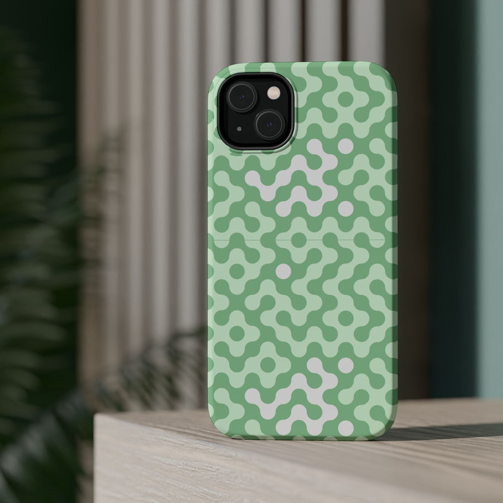 Mint Abstract Camouflage VOXY— Magnetic Impact-Resistant