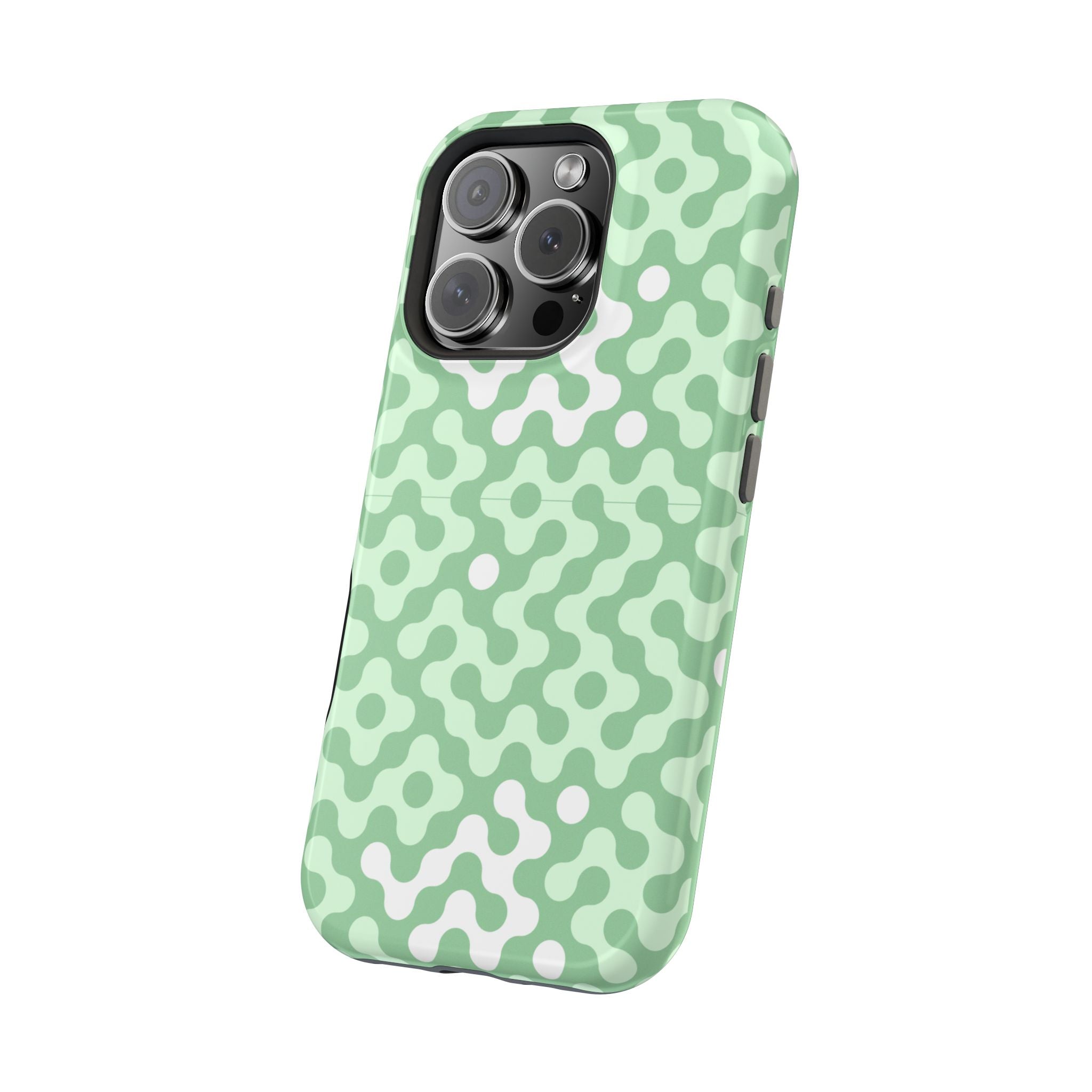 Mint Abstract Camouflage VOXY— Magnetic Impact-Resistant