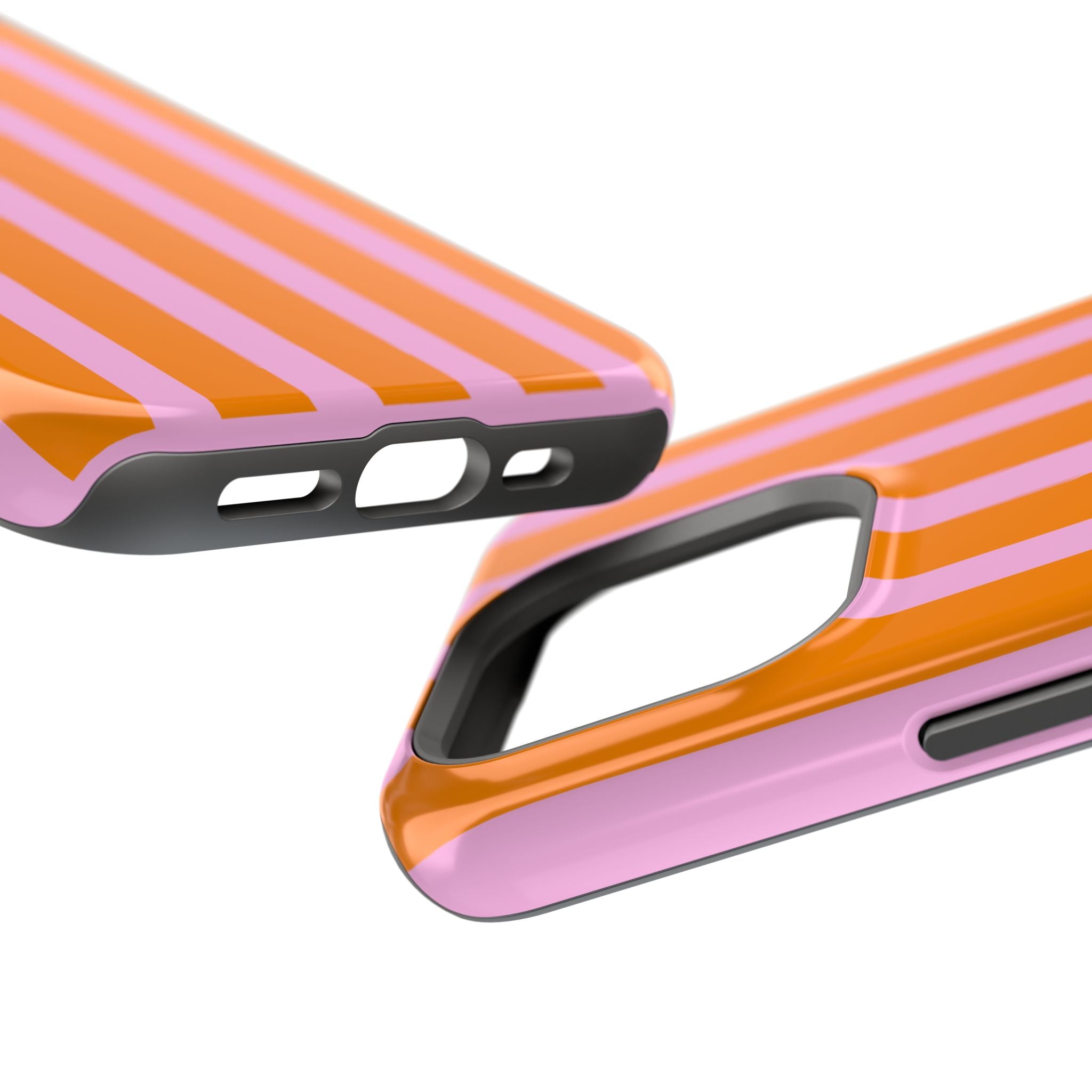 Orange & Pink Bold Stripe VOXY - Magnetic Impact-Resistant