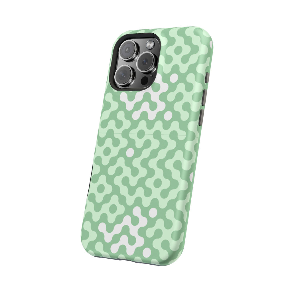 Mint Abstract Camouflage VOXY— Magnetic Impact-Resistant