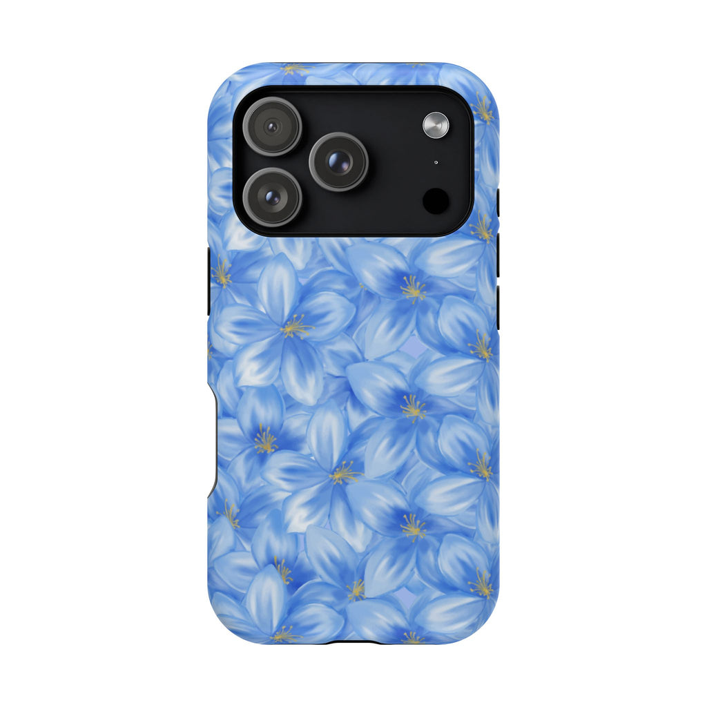 Blue Floral VOXY - Magnetic Impact-Resistant