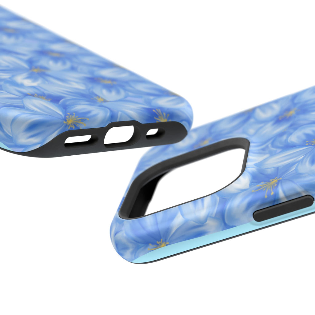 Blue Floral VOXY - Magnetic Impact-Resistant