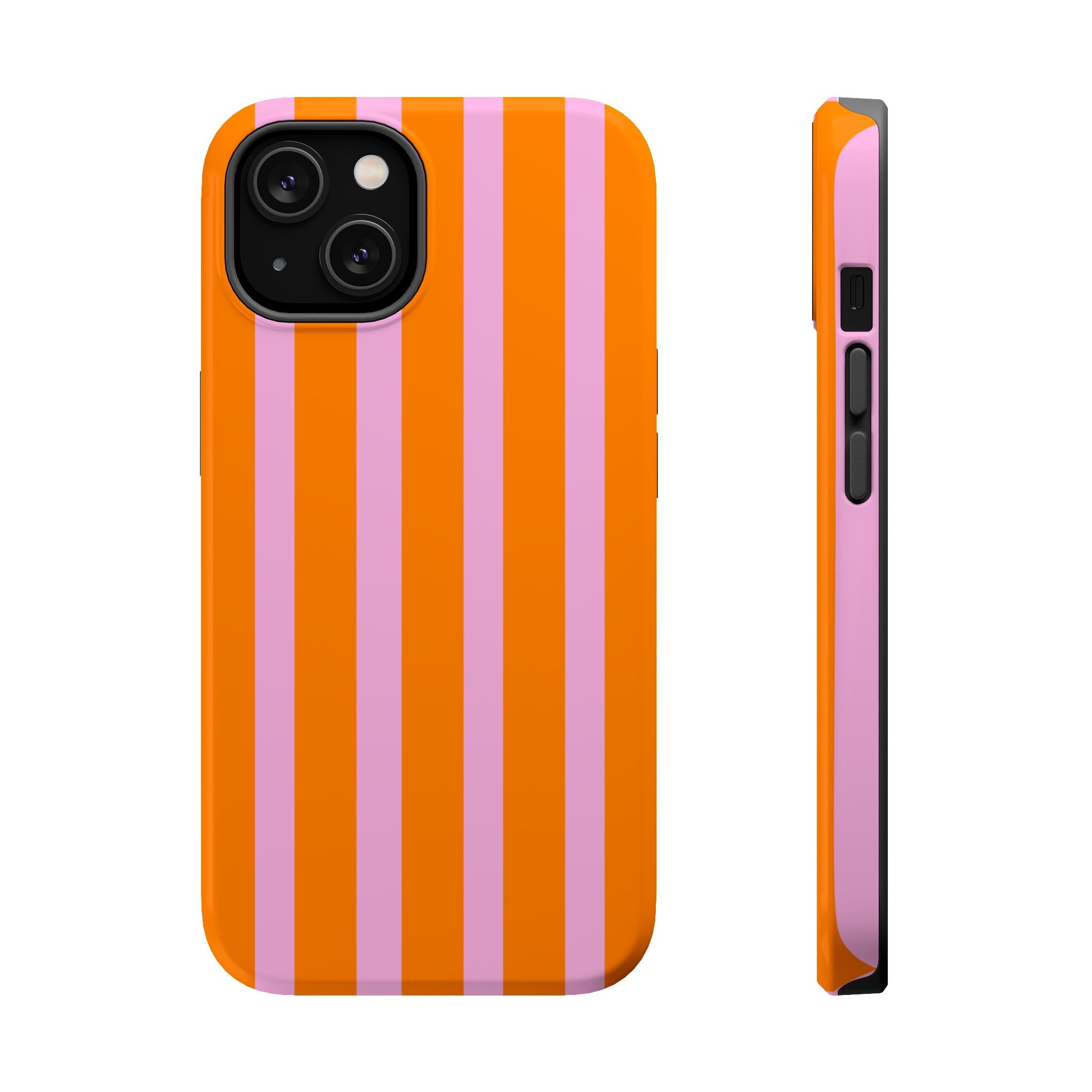 Orange & Pink Bold Stripe VOXY - Magnetic Impact-Resistant