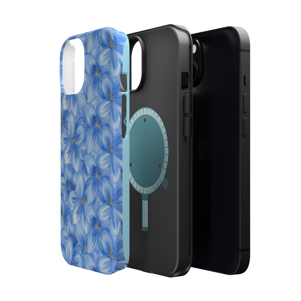 Blue Floral VOXY - Magnetic Impact-Resistant