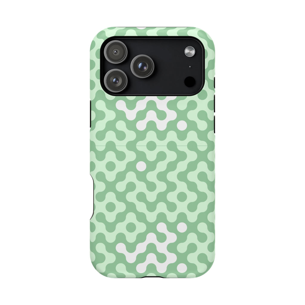 Mint Abstract Camouflage VOXY— Magnetic Impact-Resistant