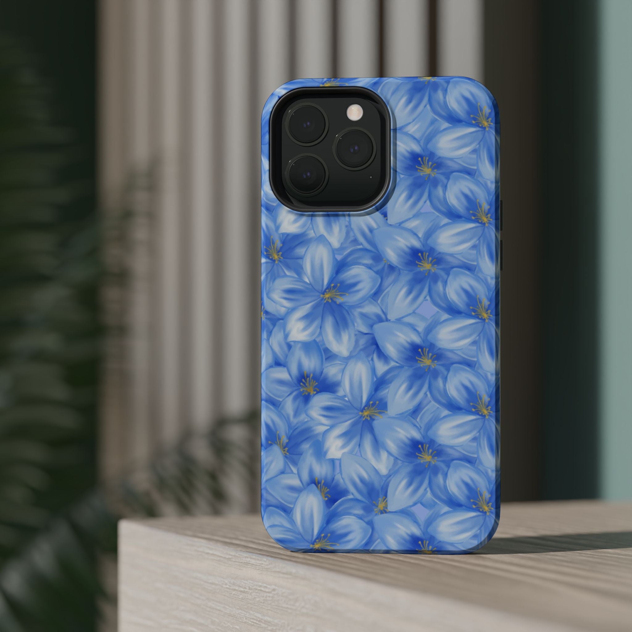 Blue Floral VOXY - Magnetic Impact-Resistant