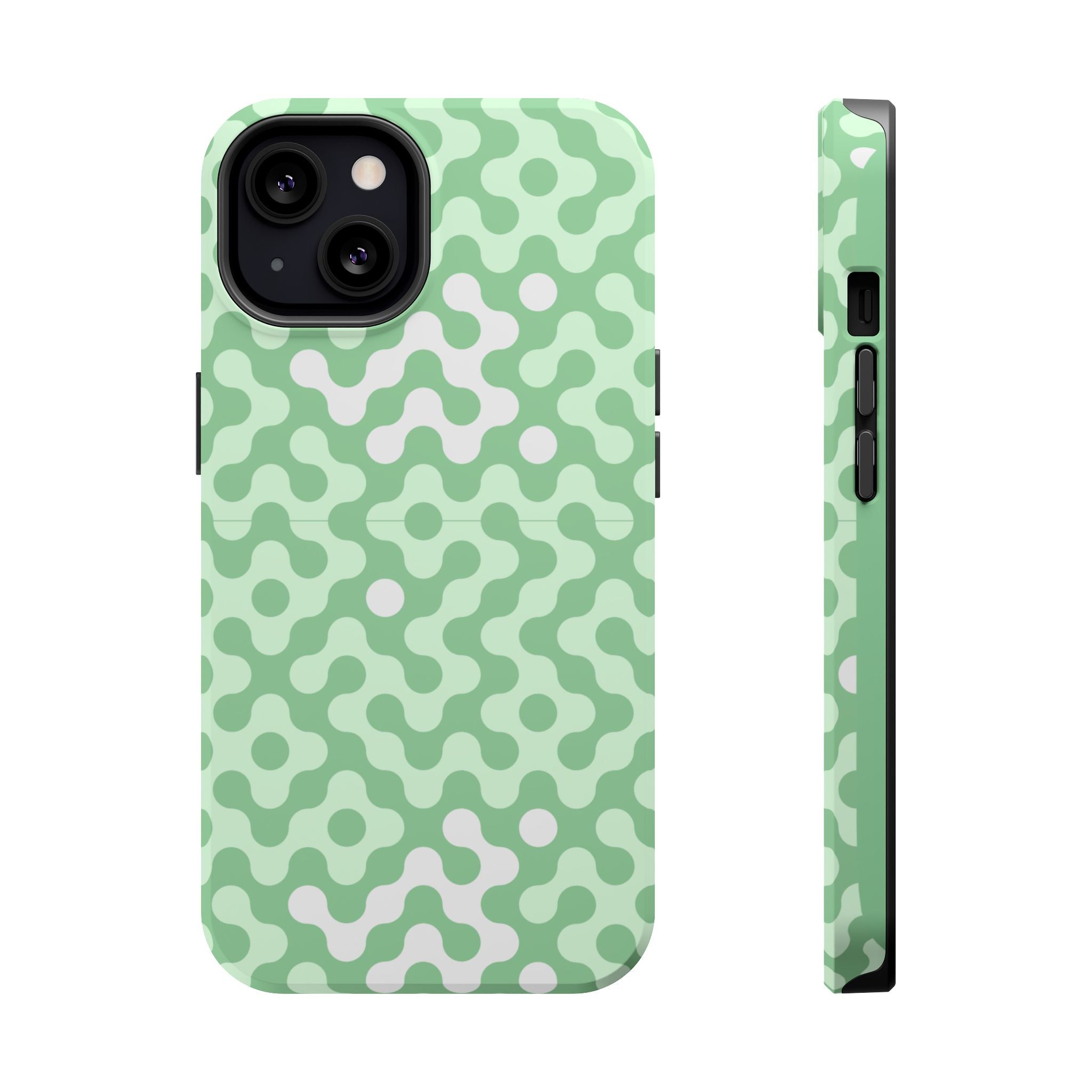 Mint Abstract Camouflage VOXY— Magnetic Impact-Resistant