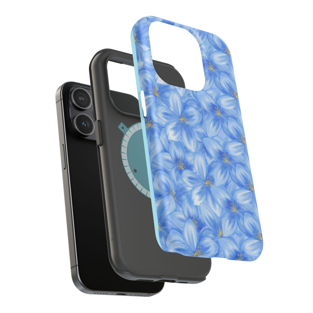 Blue Floral VOXY - Magnetic Impact-Resistant