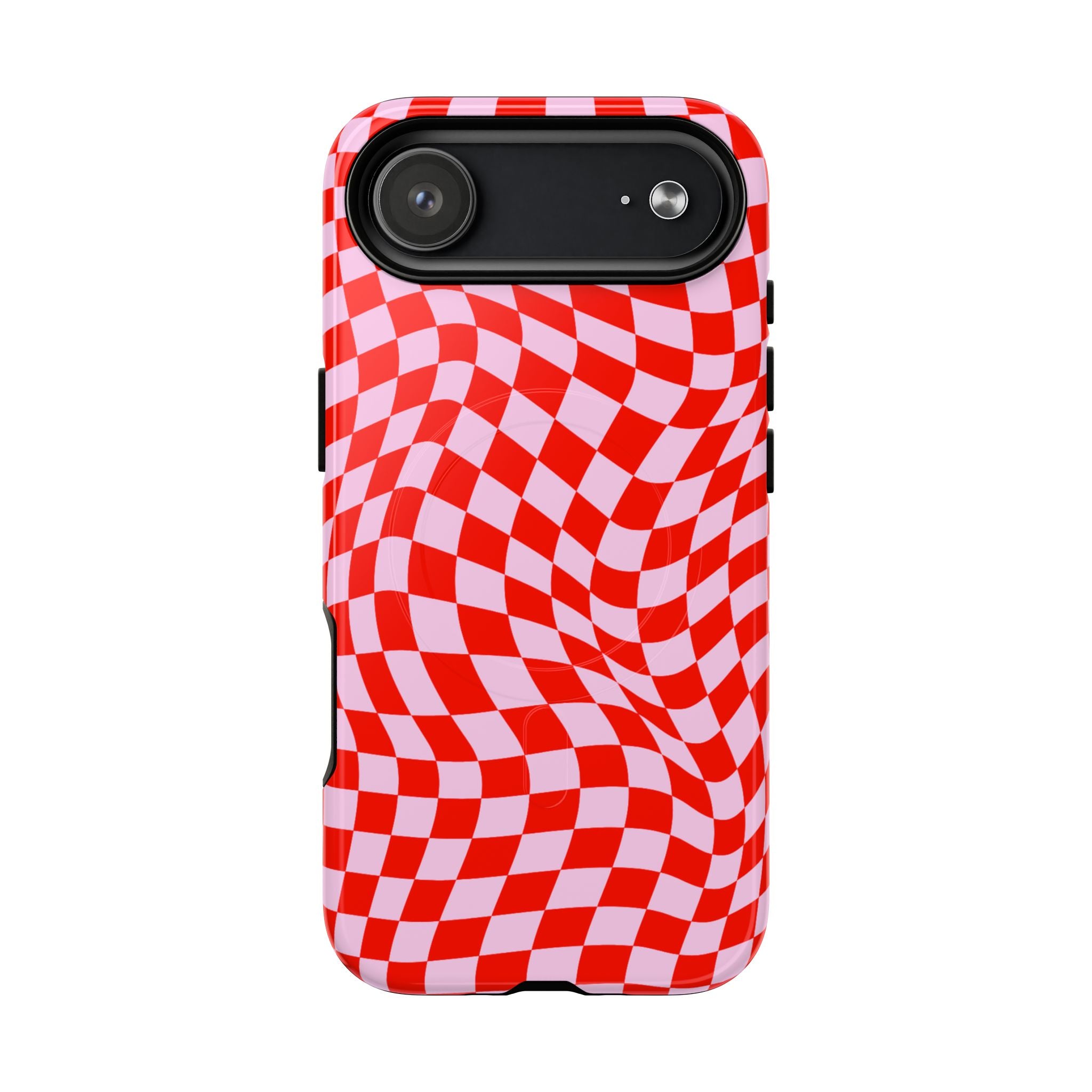 Red Distorted Checkerboard VOXY — Tough Magnetic