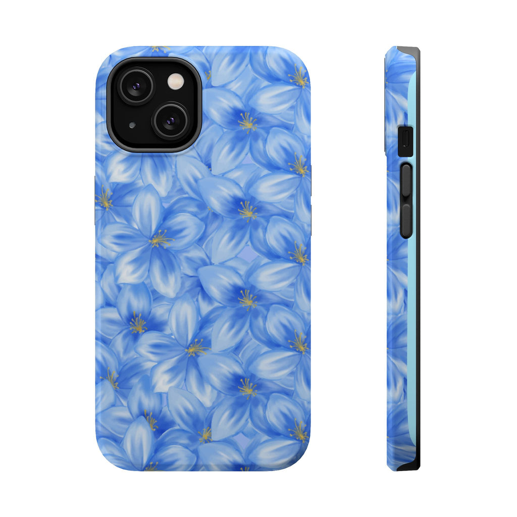 Blue Floral VOXY - Magnetic Impact-Resistant