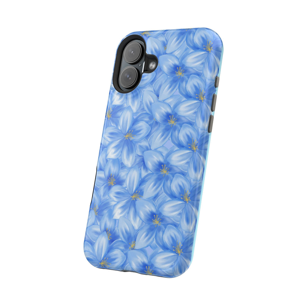 Blue Floral VOXY - Magnetic Impact-Resistant