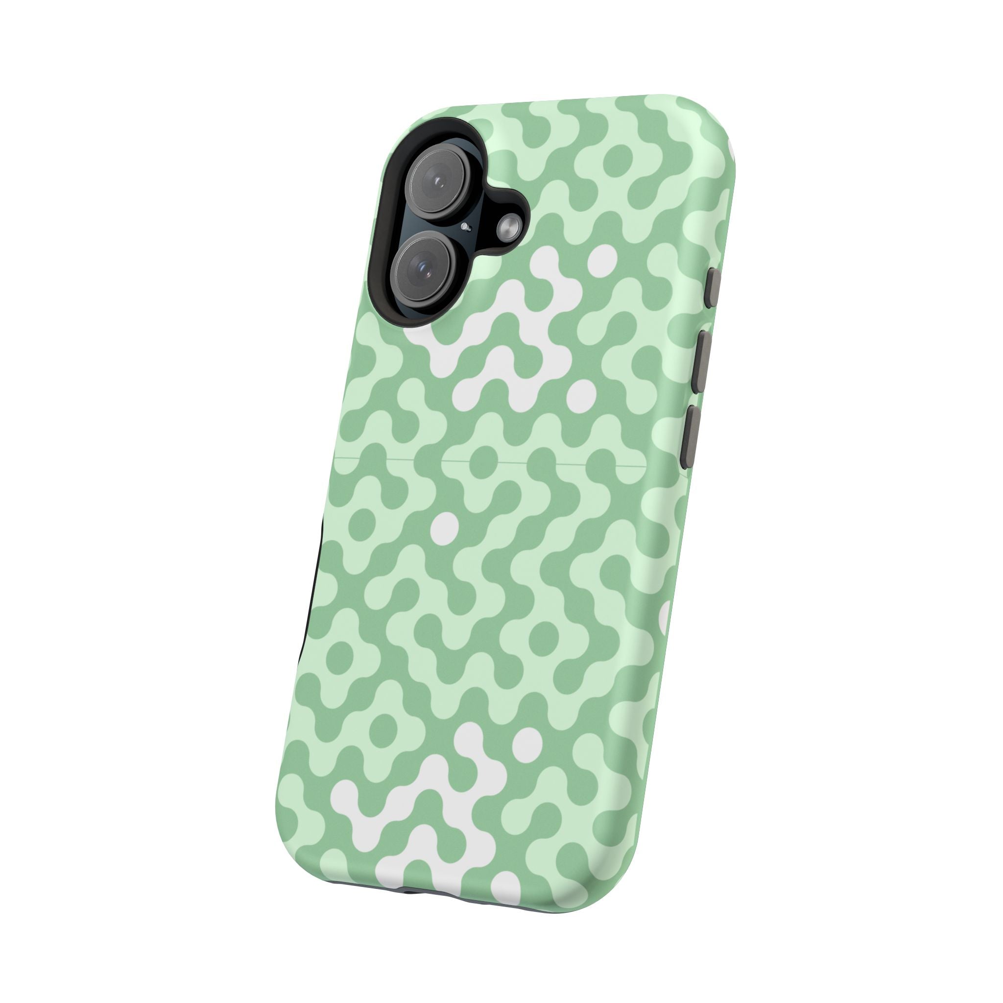 Mint Abstract Camouflage VOXY— Magnetic Impact-Resistant