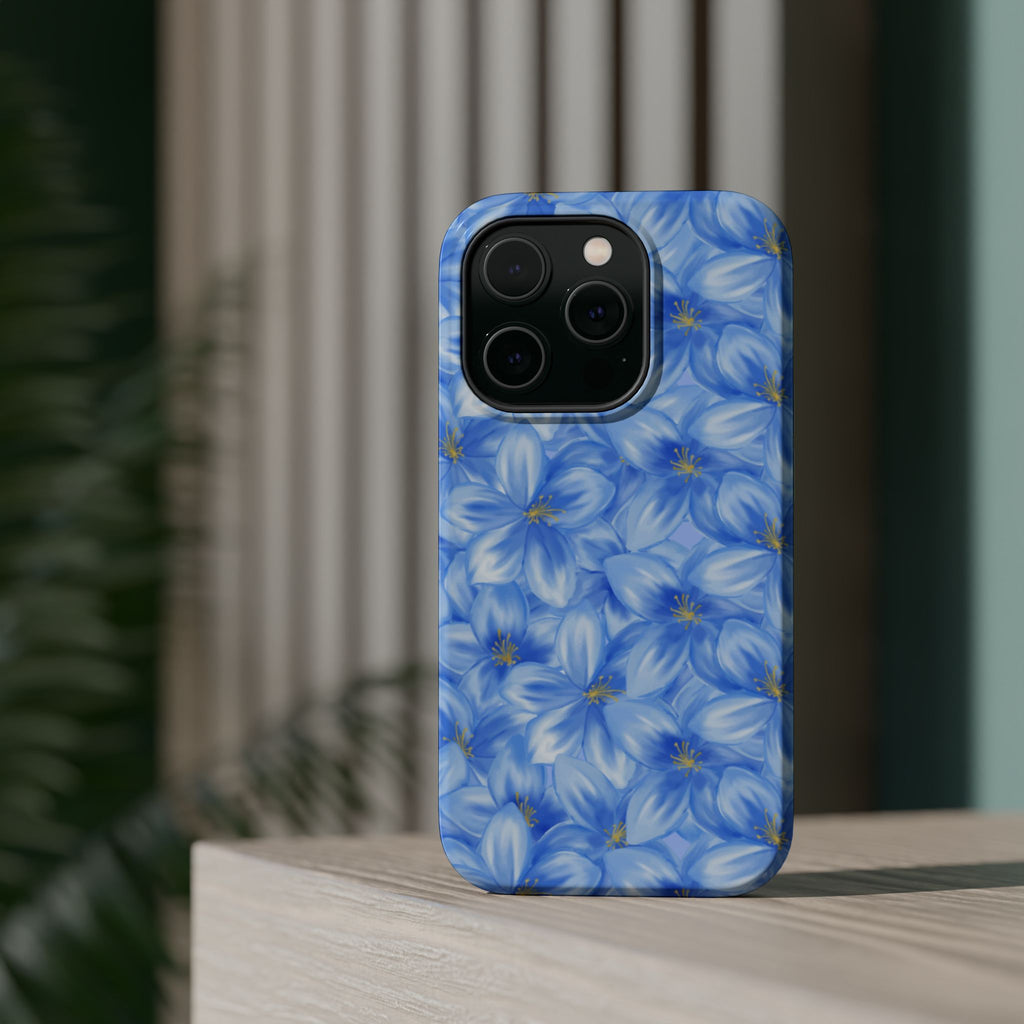 Blue Floral VOXY - Magnetic Impact-Resistant
